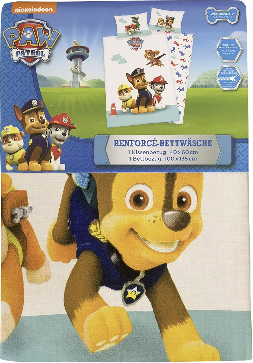 PAW Patrol børnesengesæt, vendbart Sengetøj - børne Naty Shop