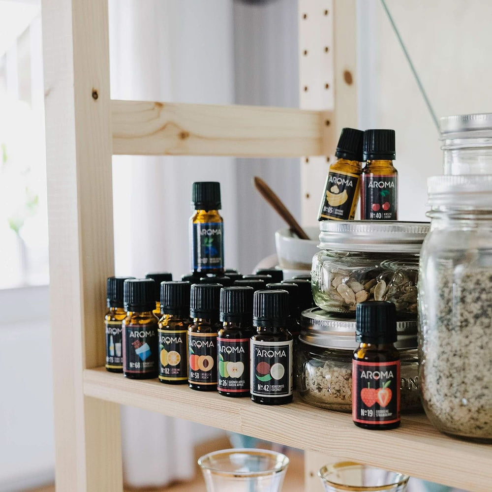 Myaroma | Sæt: Forest & Meadow - Ren naturlig smag med frugtsmag og frugtsmag (5 x 10 ml) | Sukkerfri og usødet Naty Shop sødemidler