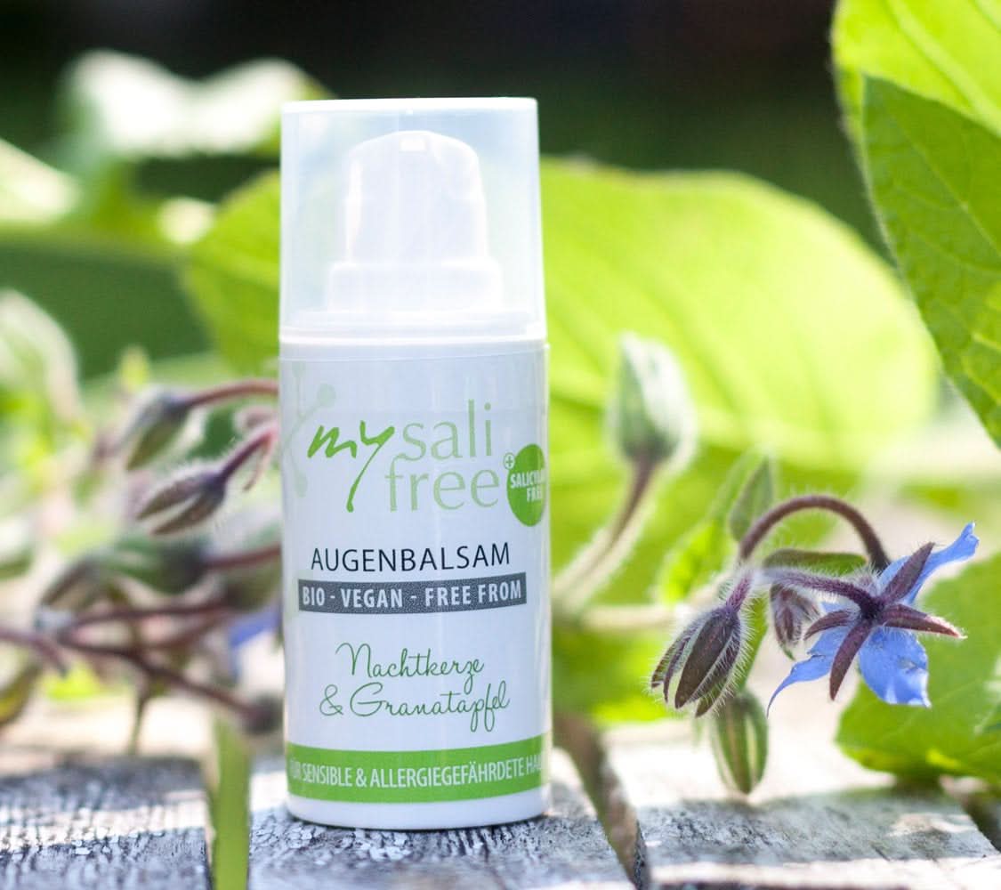 Mysalifree BIO EYE BALM, cremă de ochi intensivă antirid pentru piele sensibilă, cu rodie și onacră, 15 ml Cosmetice si Infrumusetare Naty Shop