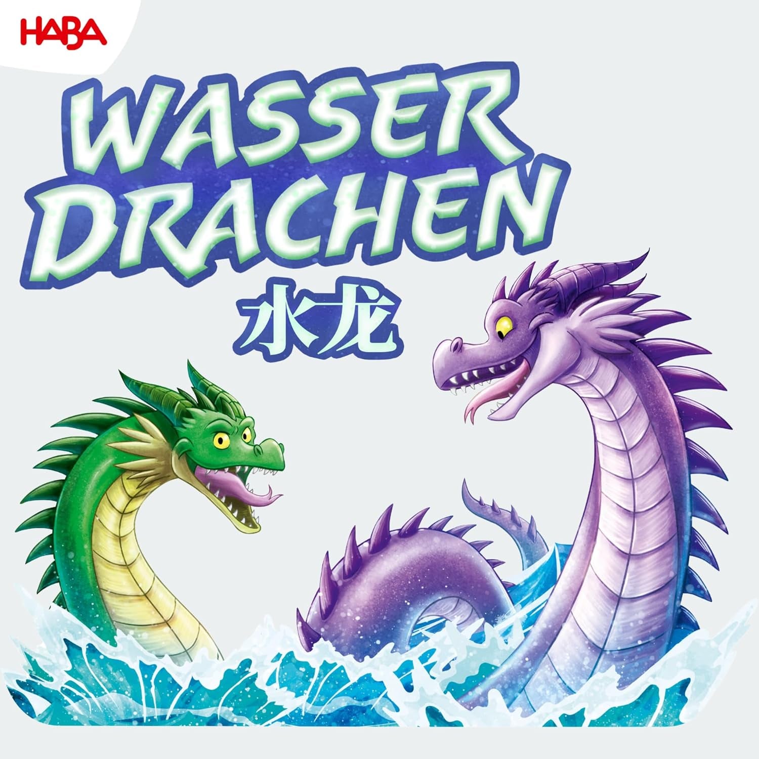 HABA Water Dragons - Terning- og strategispil for børn 5+ - Spændende brætspil med drager og træfigurer - Familiespil for 2-4 spillere - 1307133001