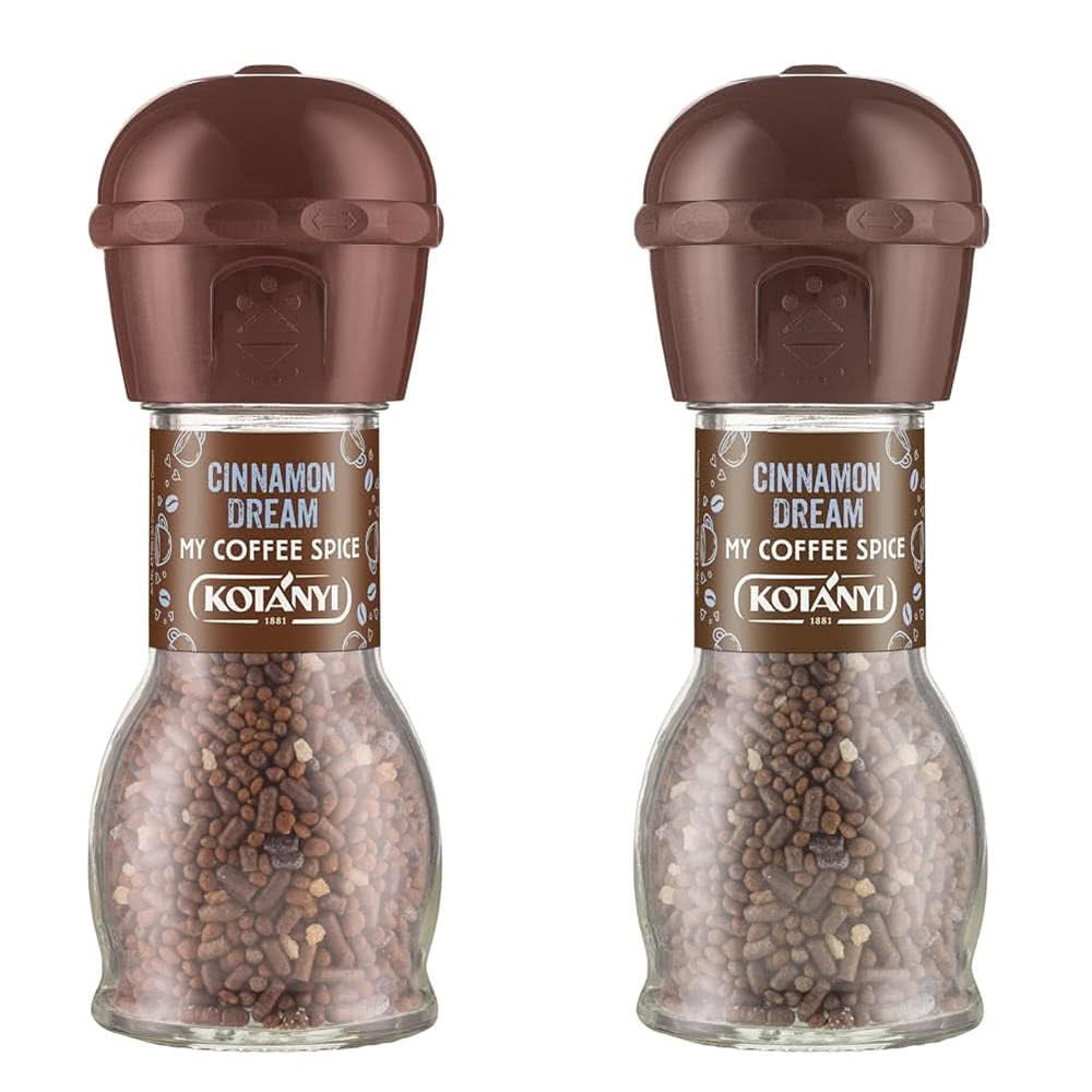 Topping pentru cafea Kotanyi Cacao Kiss | Ciocolată minunată cu bucăți fine de ciocolată, pachet de 4 (4 X 63 grame) Naty Shop Vis cu Scortisoara 2 x 52 grame