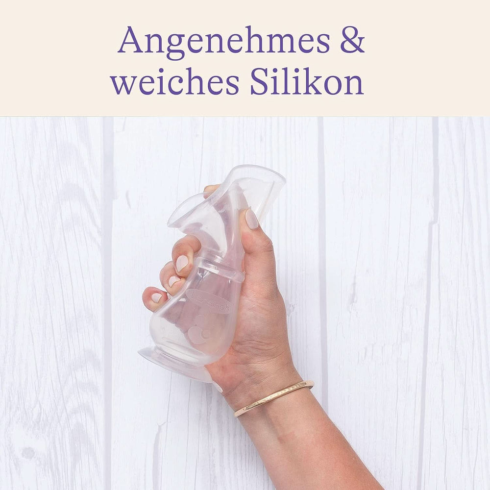 Lansinoh Silikon Milchpumpe & Muttermilchauffänger - Angenehmes & Extrem Weiches Silikon - Rettet Jeden Tropfen Muttermilch - Alternativ Zu Milchauffangschalen, 1 Stück (1Er Pack) Tilbehør Mad og amning Bebe Naty Shop