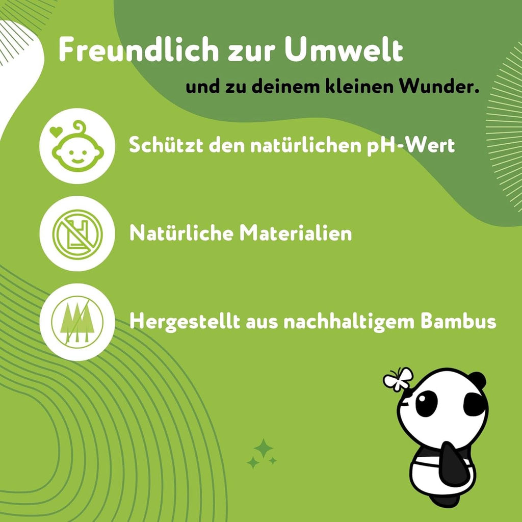 Șervețele umede pentru copii Cheeky Panda Bamboo, Delicate și moi, Primul kit pentru nou-născuți Servetele Umede Bebelusi Naty Shop