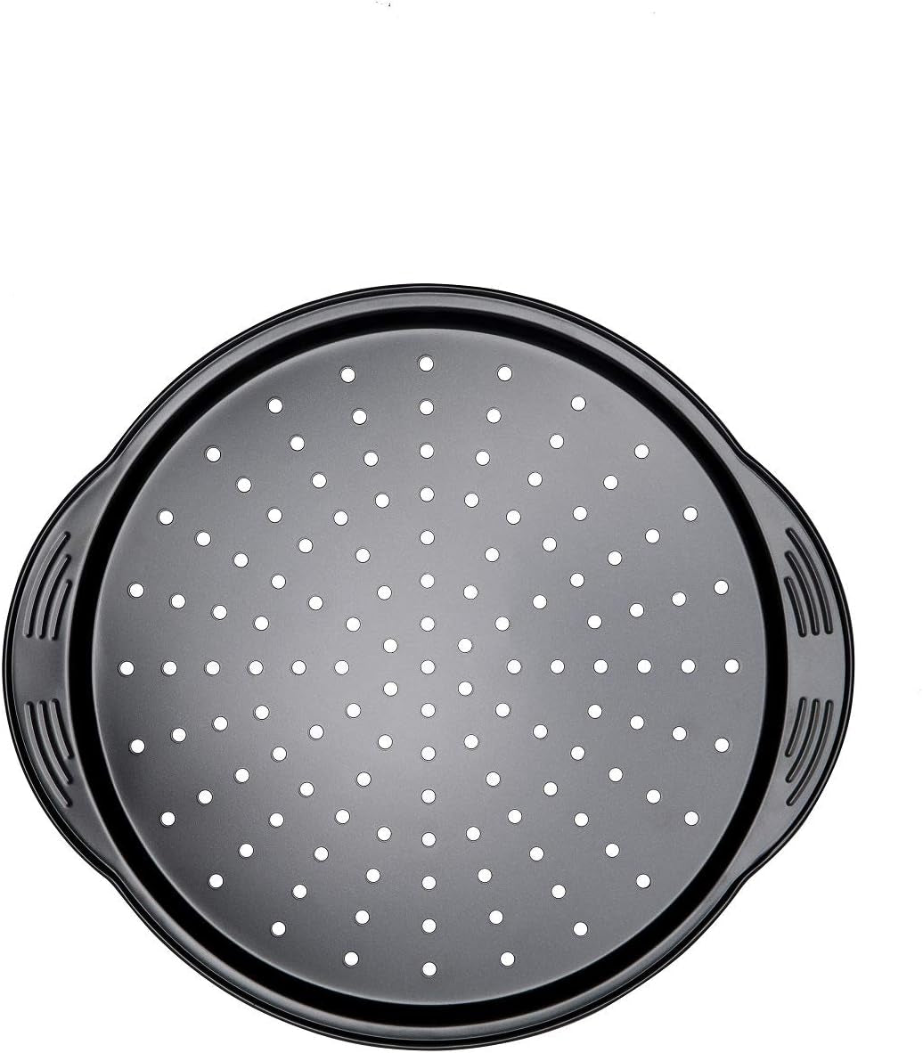 Prestige 48227 Aerolift Muffin Zinn, Carbon Steel, Schwarz Forme og bageplader Naty Shop 30Cm Pizzablech