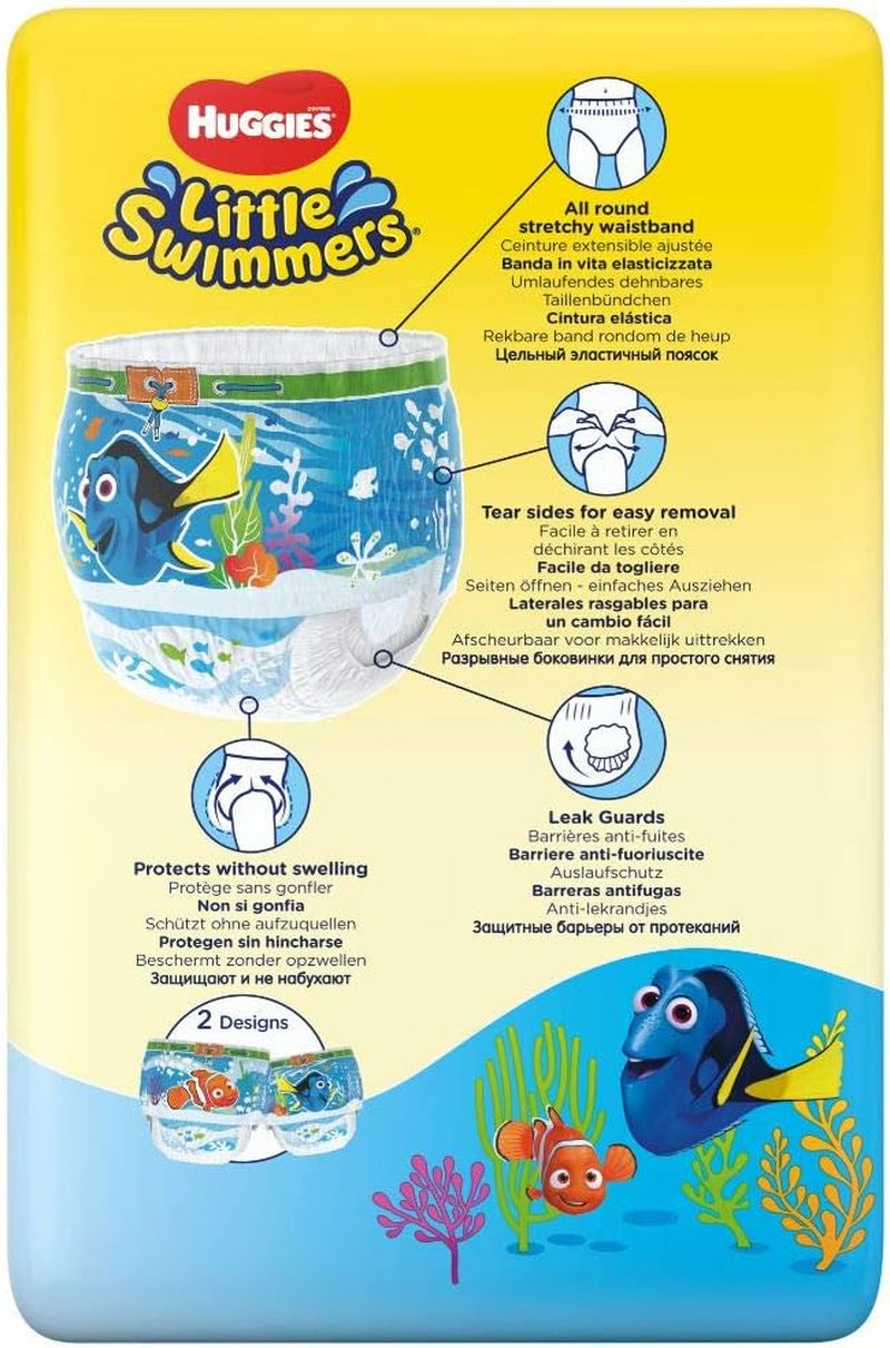 Huggies Little Swimmers svømmebleer, størrelse 3-4, 12 pakke, 7-15 kg