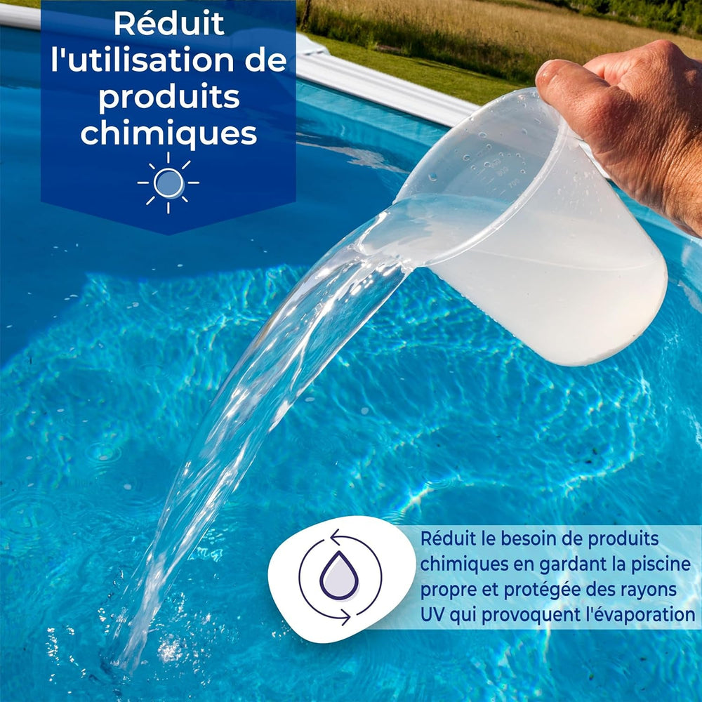 Gre CIPROV501 - Prelată de iarnă pentru piscine ovale cu dimensiunea de 500 x 300 cm, culoare neagră