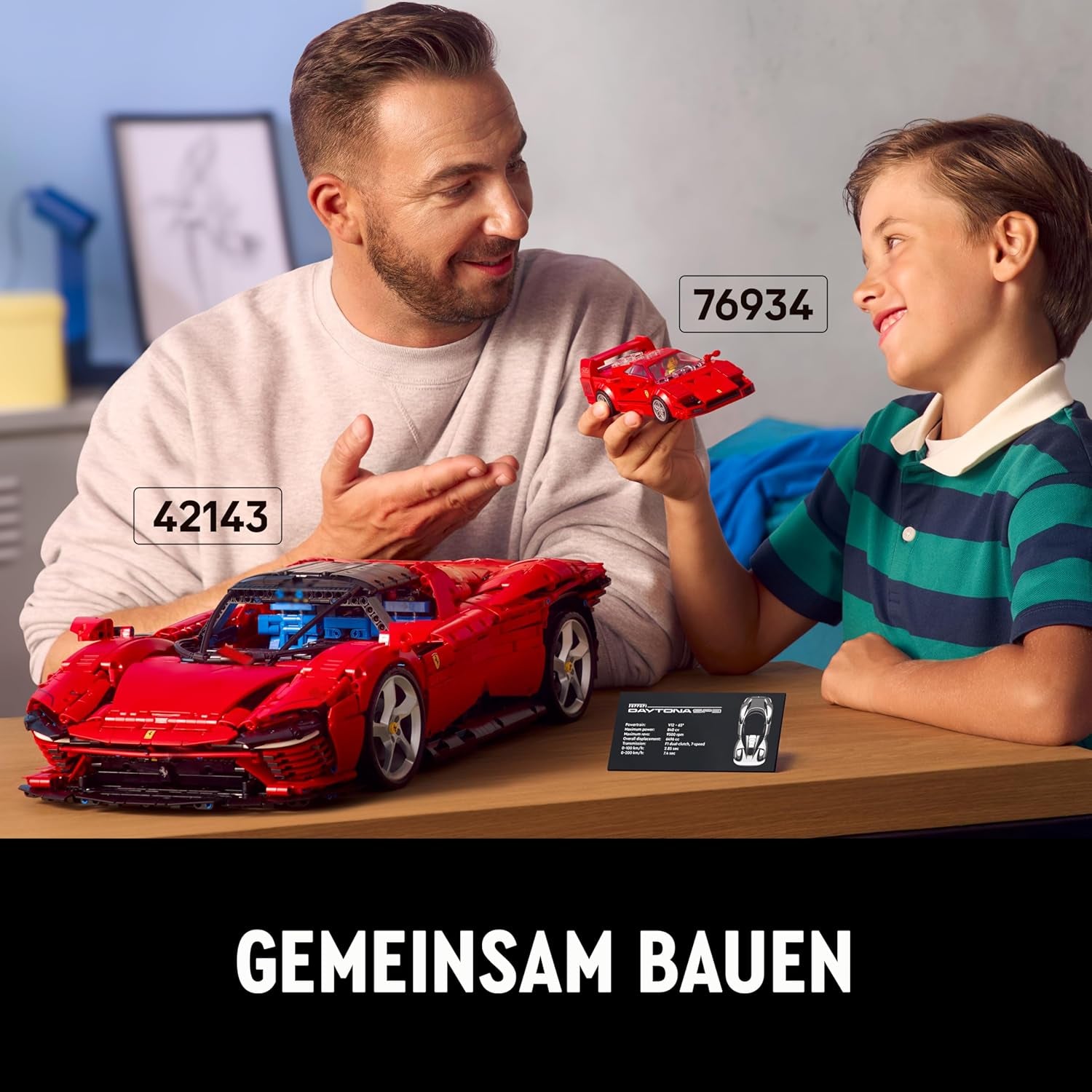 LEGO Speed Champions Ferrari F40 Super Sports Car, Legesæt med bygbar legetøjsbil og minifigurdriver, Samling byggesæt til børn, gave til drenge og piger 76934 Byggesæt Besuche den LEGO-Store