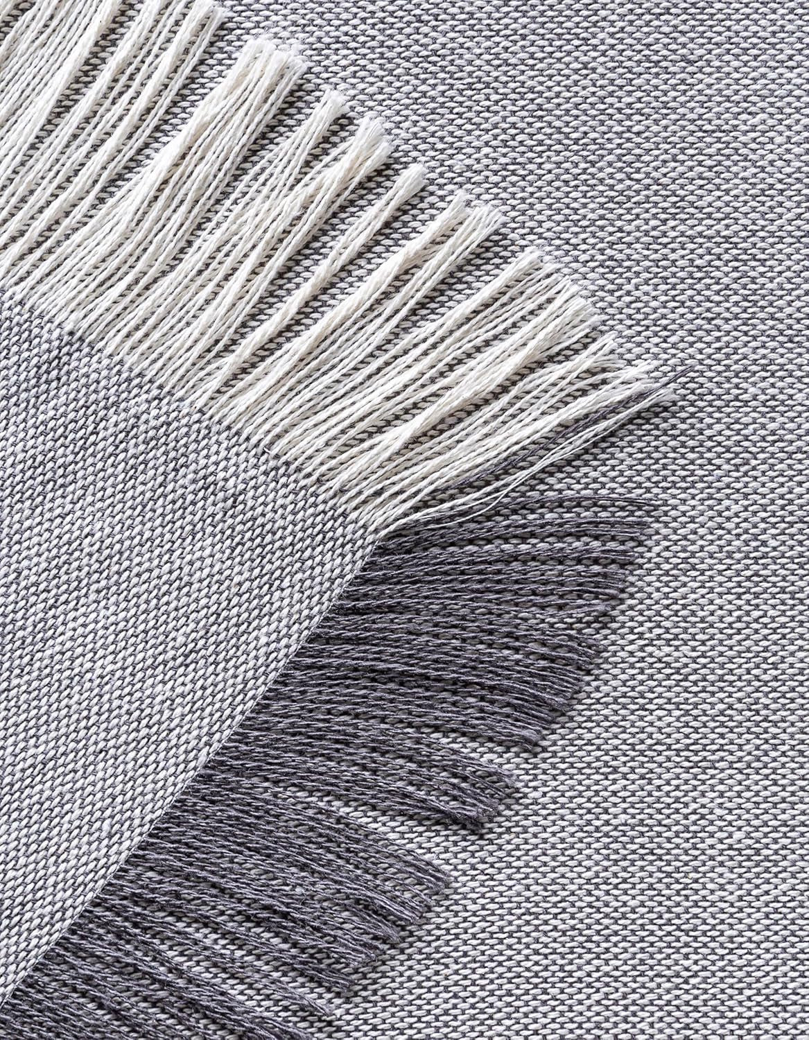 Multifunktionelt sengebetræk, sengetæppe, sengebetræk, sofabetræk, Jarapas, ensfarvet (180 X 260 cm, mørkegrå). Senge og tæpper Besuche den Todocama-Store