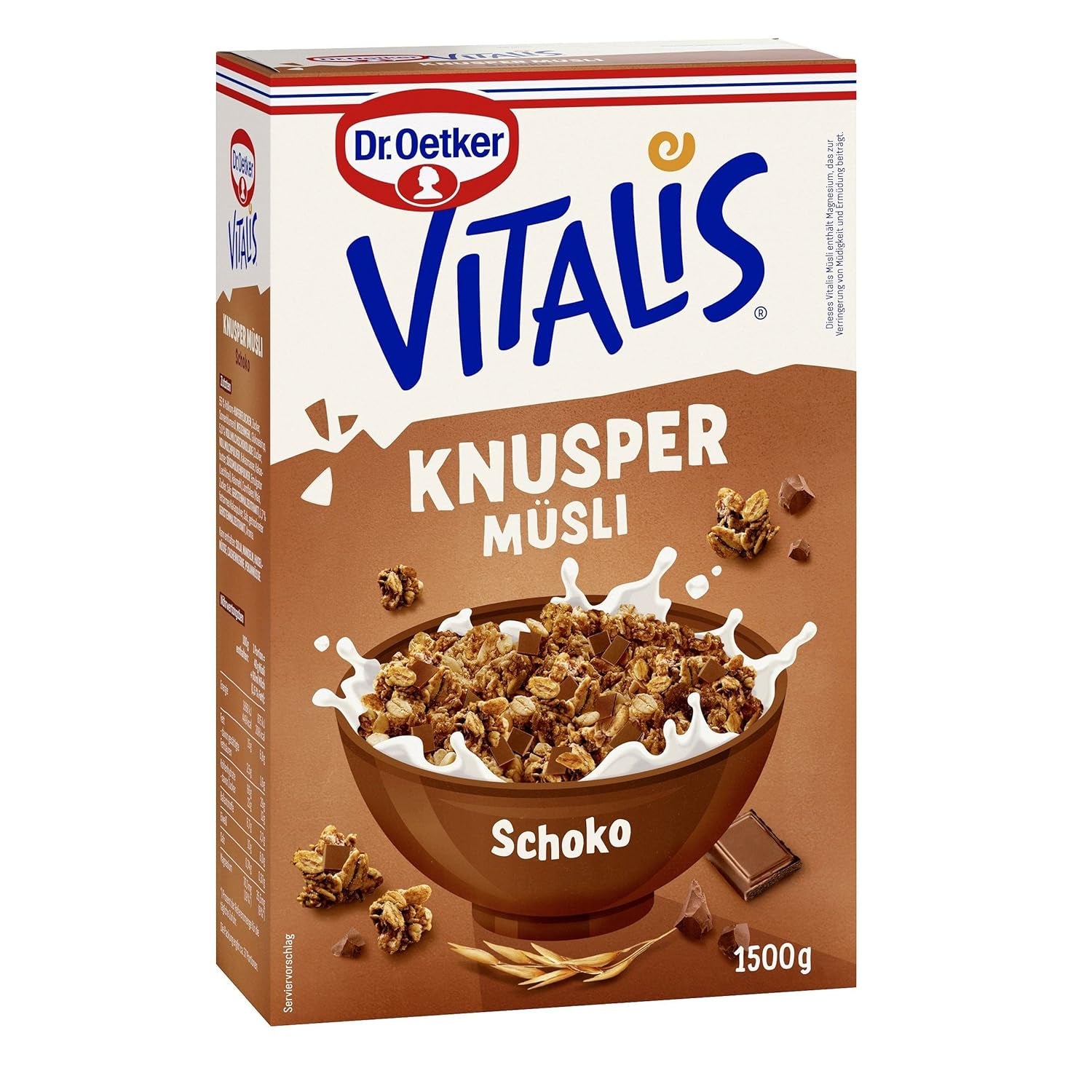 Dr. Oetker Vitalis Crunchy Flakes: Crunchy müsli med cornflakes og mandelstykker, pakke med 5 (5 x 600g)