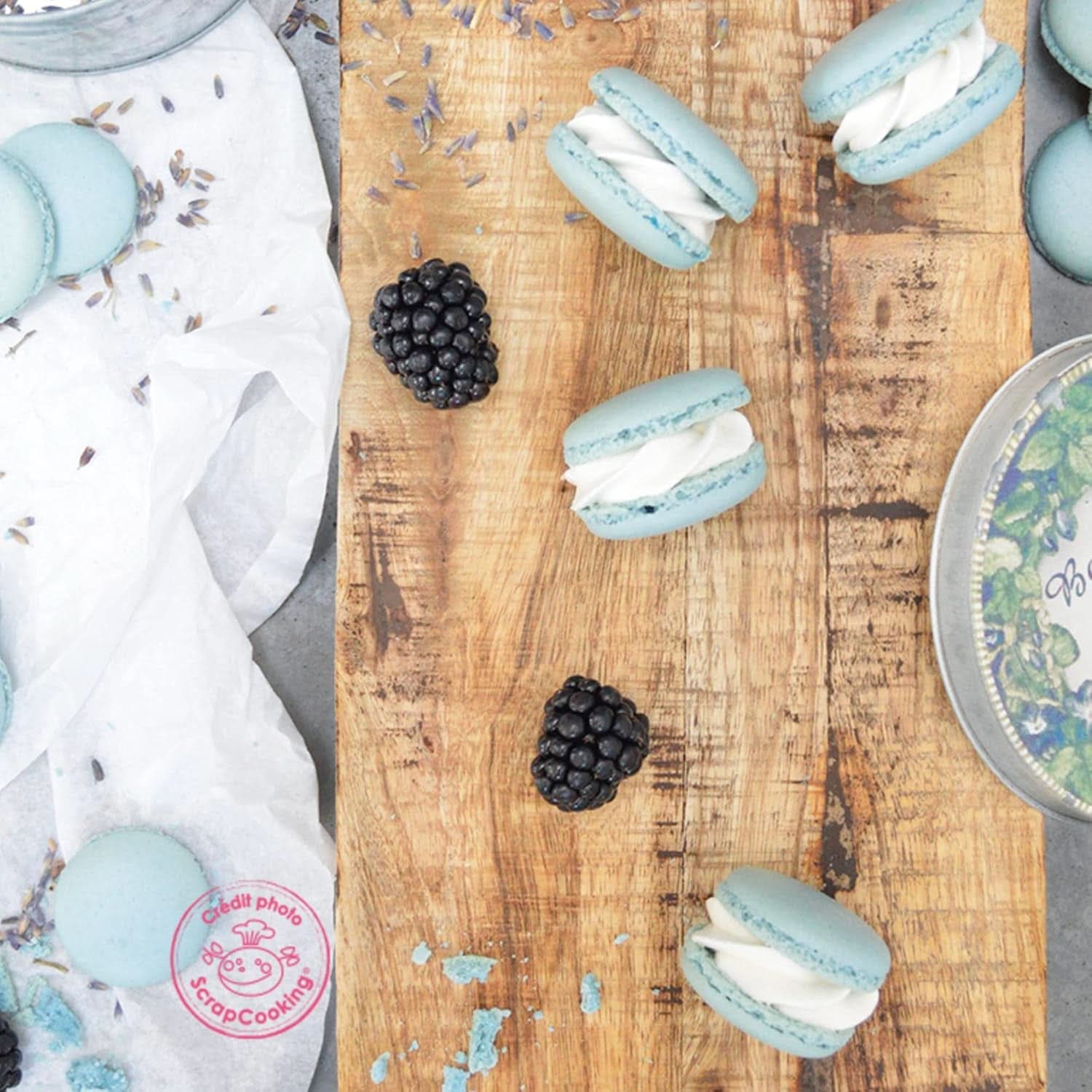 Scrapcooking, pulvermadfarve, pastelblå, 5 gram Naty Shop