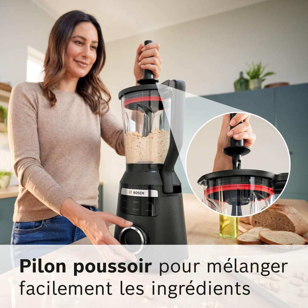 Vitapower Standmixer, serie 6, 1.800 W, 6 programmer, Prospeed Klingen, Tritan™-Krug, Schwarz, MMB6652B Kitchen Naty Shop