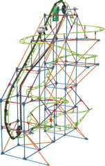 K'NEX 51438 Typhoon Frenzy rutsjebane, 2-i-1 model farverigt byggesæt til drenge og piger, 19 fods legetøj, 640 dele børnebyggesæt til børn i alderen 9 år +