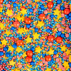 Super Streusel SuperErou, amestec sprinkles, 90 grame Sprinkles Naty Shop