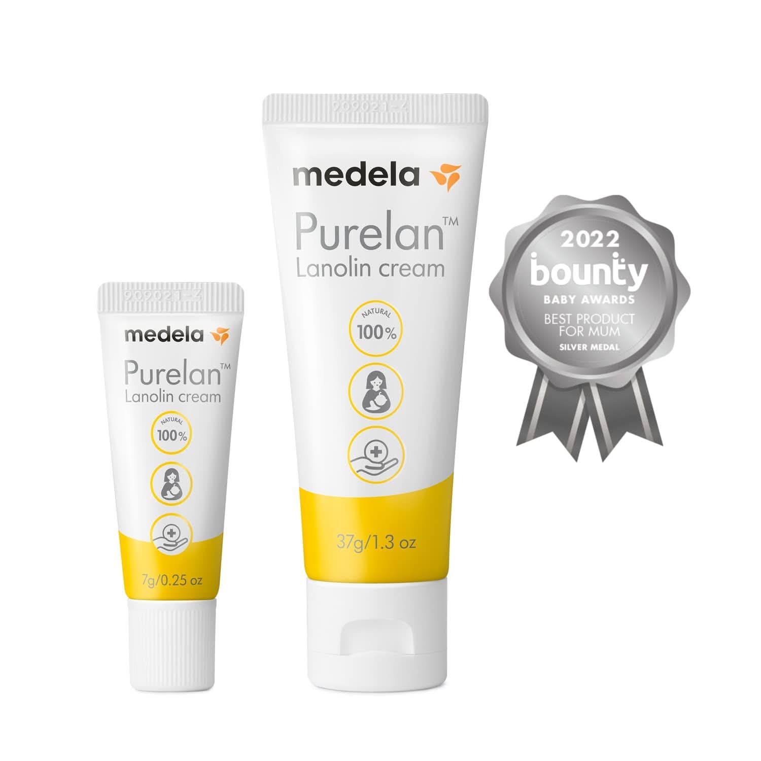 Medela Purelan 37G Lanolin Nipple Cream - creme til ømme brystvorter og tør hud, 100 % naturligt, allergivenligt Tilbehør Mad og amning Bebe Naty Shop