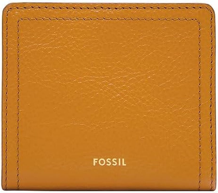 Fossil Ladies Logan Yellow Leather Bifold Wallet, SL7829763 Portofel Femei Naty Shop Titlu implicit