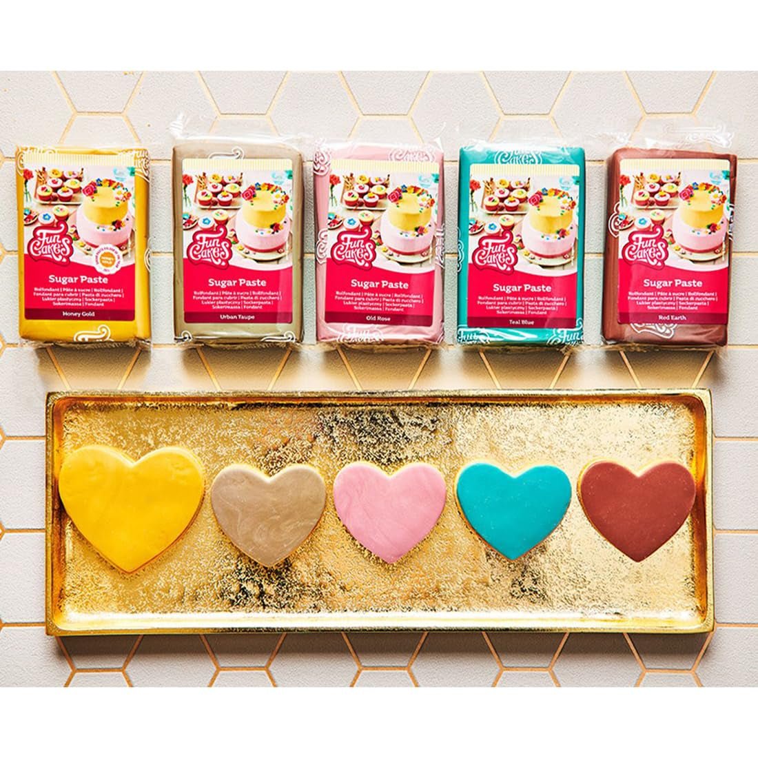 FunCakes fondant rulat albastru teal, ușor de utilizat, neted, flexibil, moale și pliabil, perfect pentru decorarea prăjiturilor, halal, kosher și fără gluten, pachet de 250 g Pasta de zahar Naty Shop