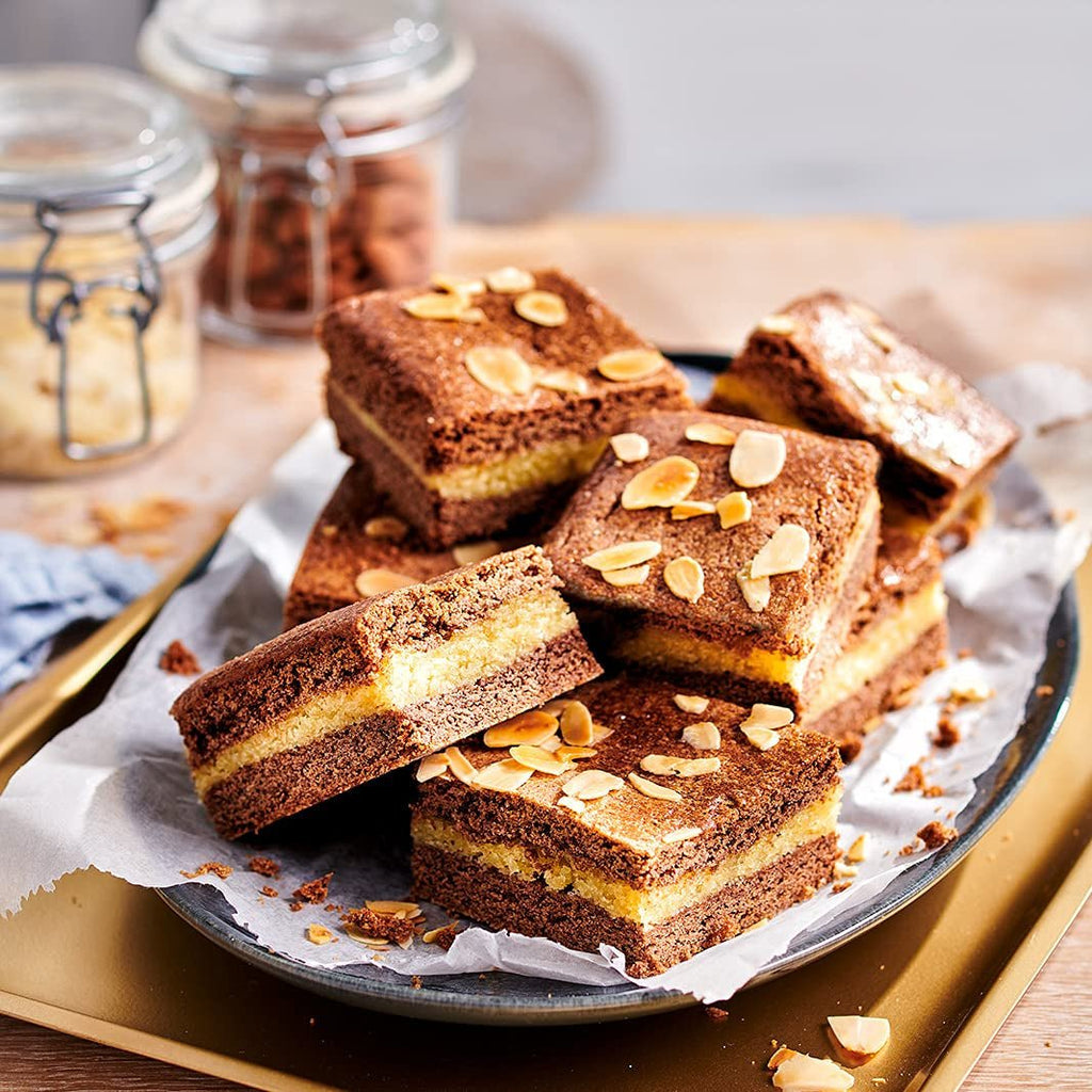 FunCakes pastă de migdale (1:1): Gust delicios, textură fină, ușor de întins, pastă de migdale, perfectă pentru prăjituri și biscuiți. Halal și fără gluten. 250 g (pachet de 2) Pasta de zahar Naty Shop