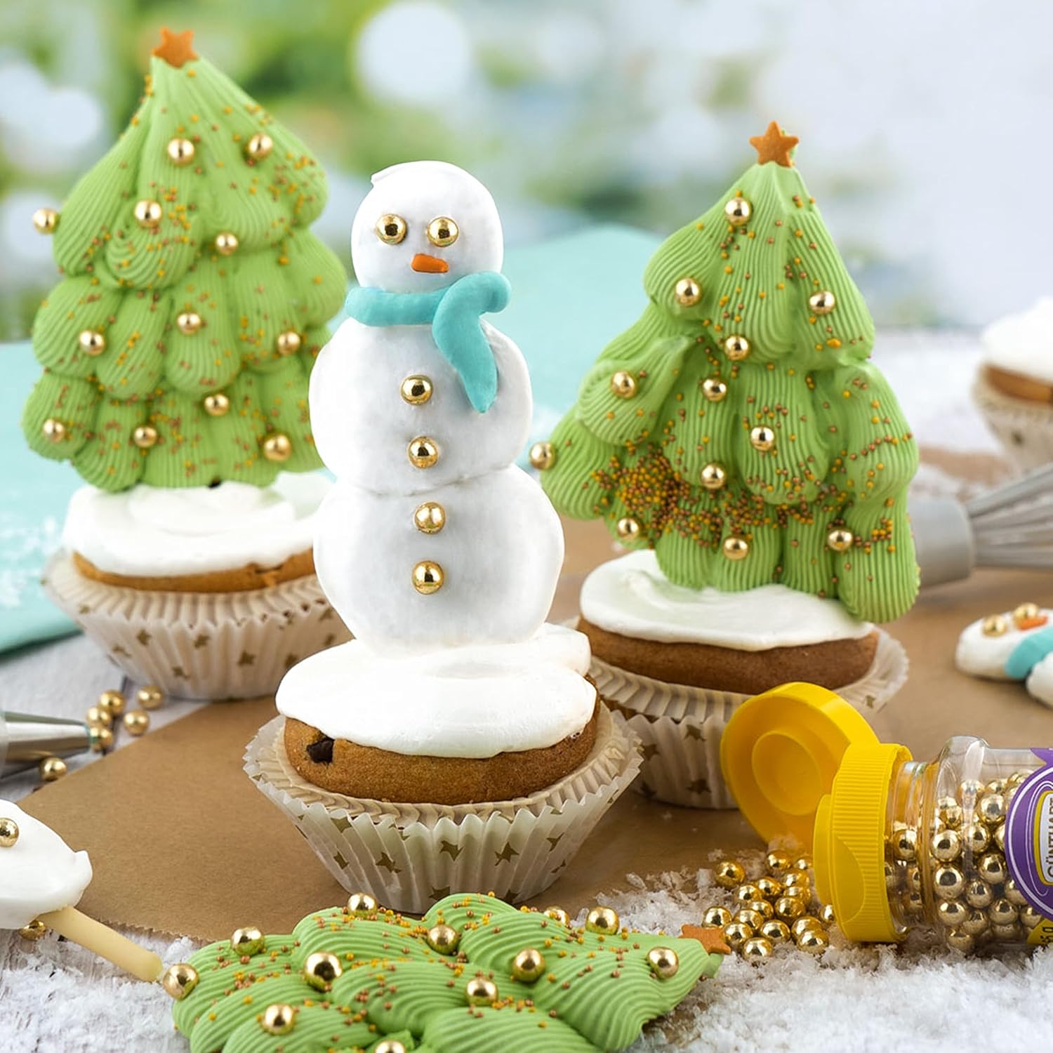 Găleată Günthart BackDecor Royal Icing cu 300 g pulbere pentru decorarea produselor de patiserie sau ca strat de acoperire, 1 pachet (300 g) Pasta de zahar Naty Shop