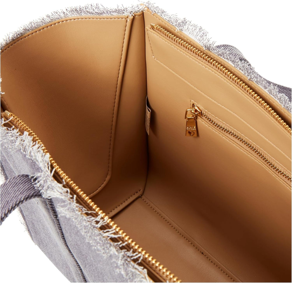 Geantă de umăr pentru femei Love Moschino, geantă de umăr din denim, denim Genti Femei Naty Shop