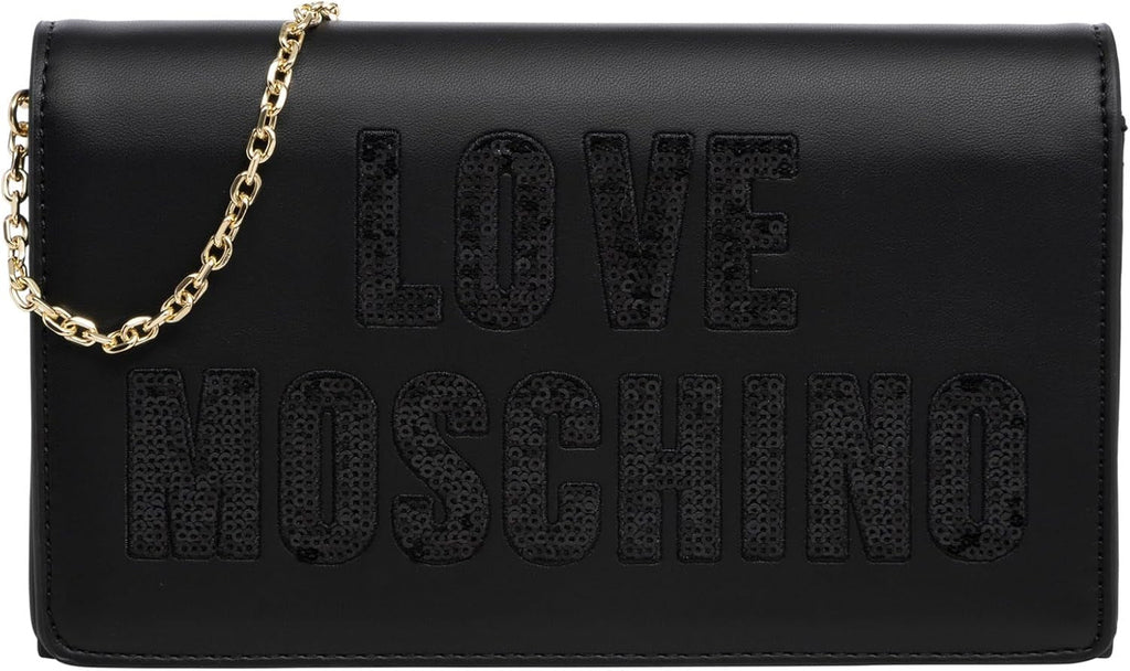 Geantă de umăr pentru femei Love Moschino, negru Geantă de umăr, negru Genti Femei Naty Shop Titlu implicit