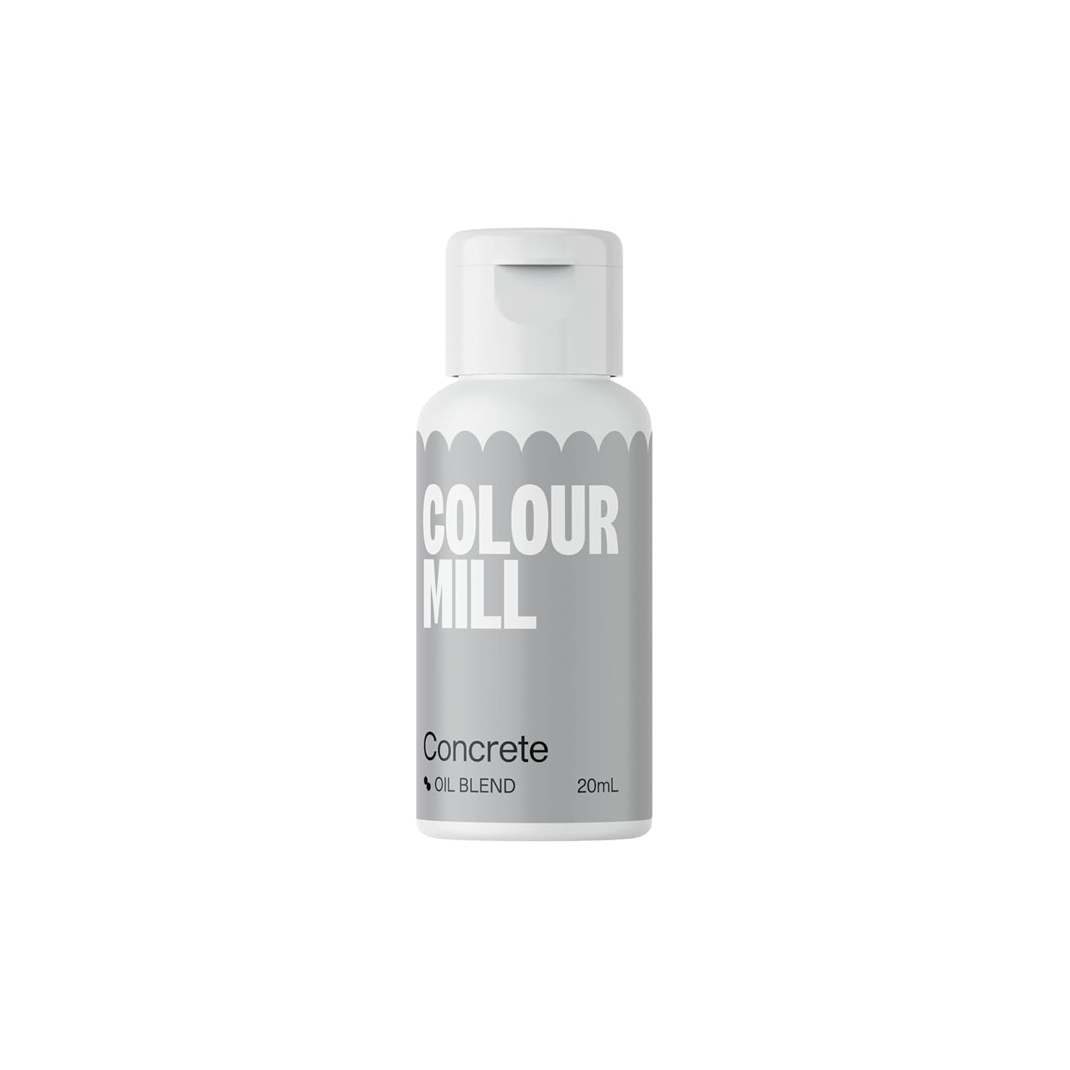 Fødevarefarve baseret på olie Olieblanding, 20 ml Naty Shop Grey 20 ml