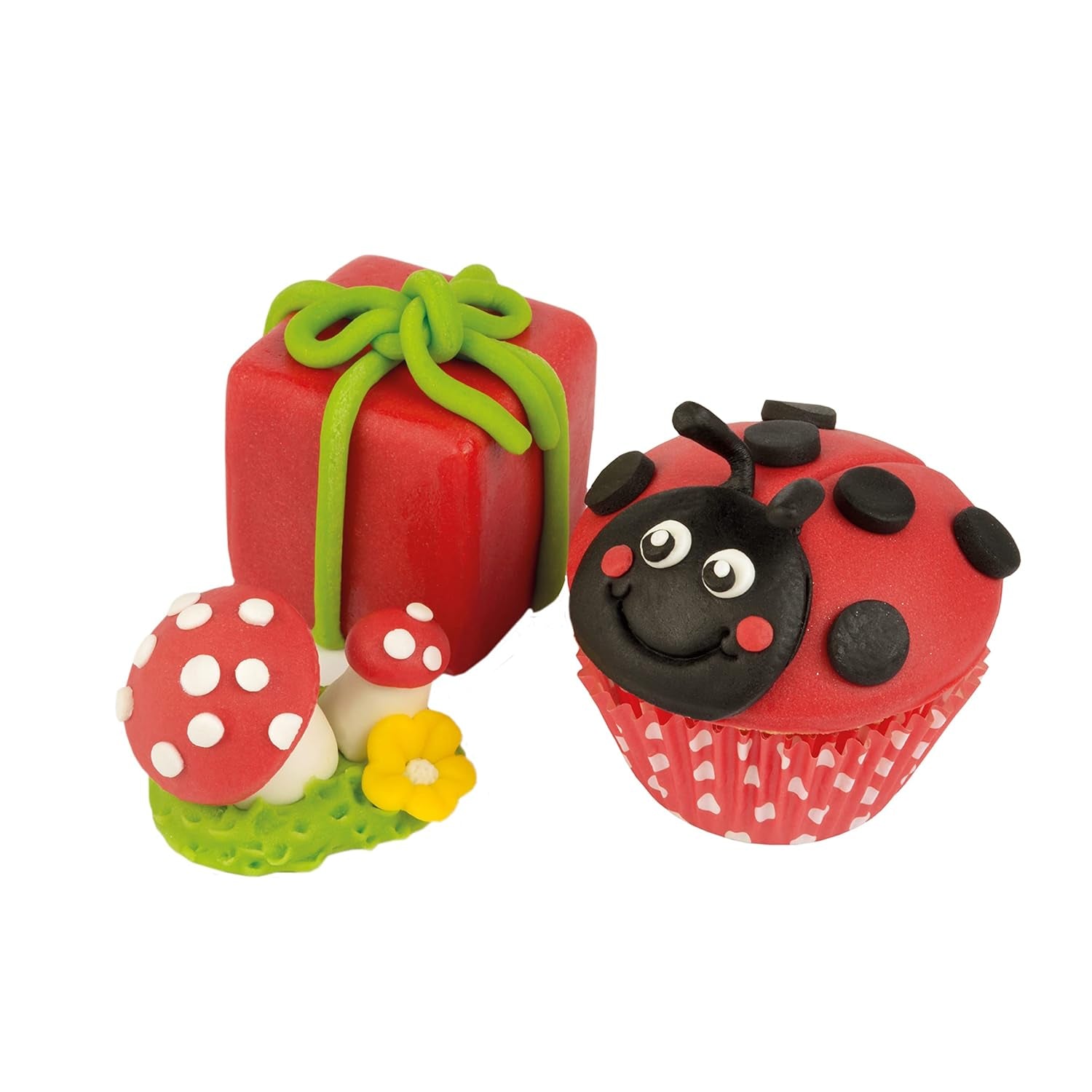 Günthart BackDecor 250 g fondant roșu, fără ulei de palmier, rezistent la rupere pentru acoperirea prăjiturilor și produselor de patiserie, potrivit pentru modelare, pachet de 2 (1 x 250 g) Pasta de zahar Naty Shop