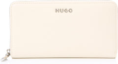 HUGO Ladies Chris Ziparound R. Zip_Around_Wallet Portofel Femei Naty Shop Alb deschis Onesi