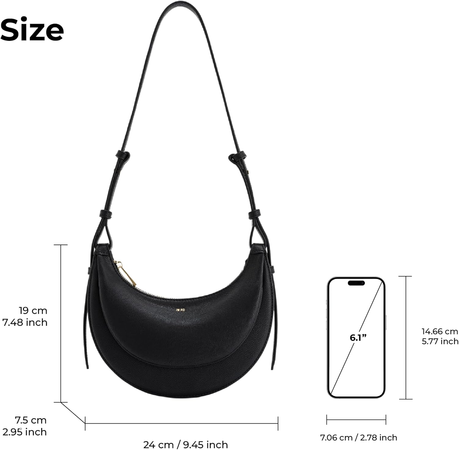 JW PEI Ladies Sharon geantă de umăr Genti Femei Naty Shop