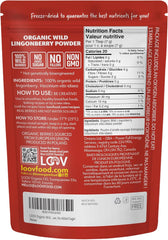LOOV pulbere organică de afine, fabricată din afine sălbatice 100% întregi, liofilizate, recoltate în pădurile din nordul Europei, 113 g, fără zahăr adăugat Produse deshidratate Naty Shop