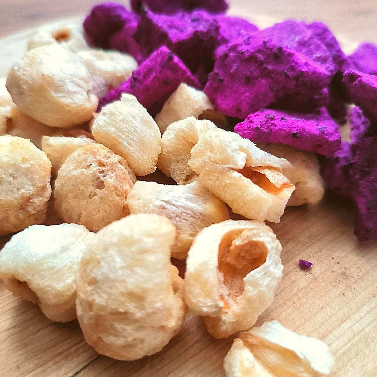 Lychee liofilizat | 100% Lychee fructe uscate liofilizate | uscate natural Vegan fără gluten | Nu Lychee suc Lychee sirop | Freeze Dried Fruit Tropical Litchi | ZingyZoo Produse deshidratate Naty Shop