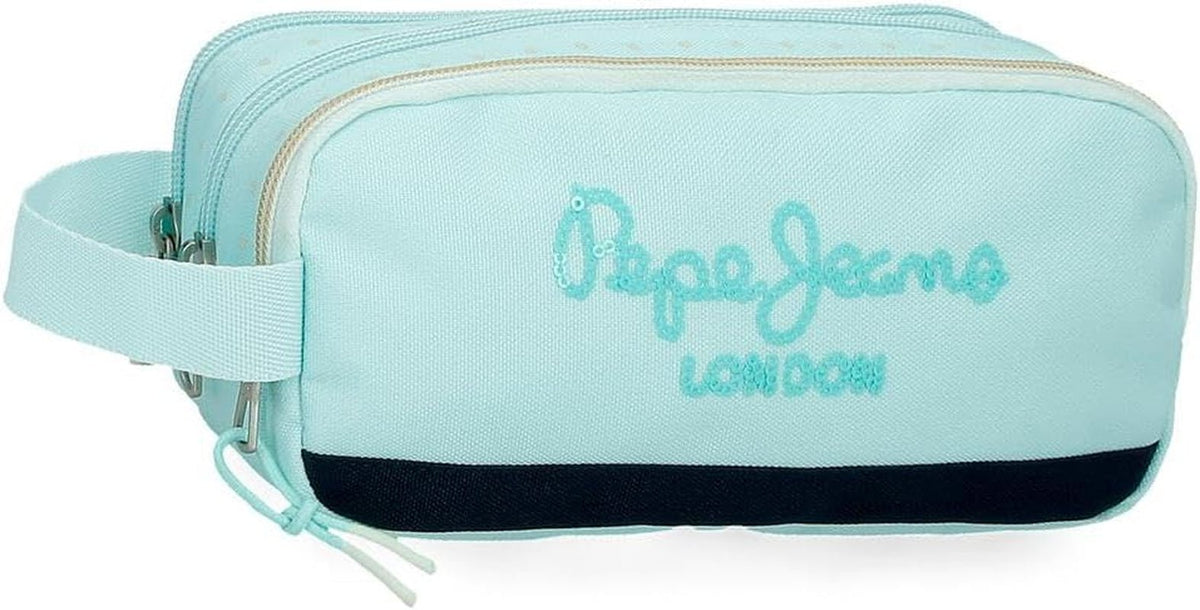 Mapa pentru creioane Pepe Jeans Dalma, geantă de toaletă, dimensiune ideală pentru transportul în rucsac. De la Joumma Bags Rucsacuri si ghiozdane premium Naty Shop Pepe-Fall