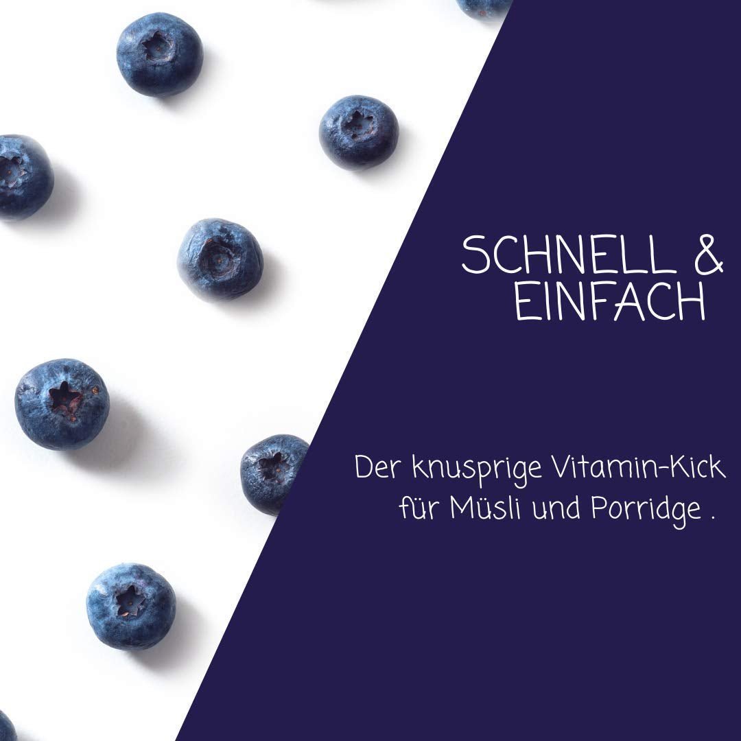 myfruits afine sălbatice, afine liofilizate, 70g, fără aditivi, 100% afine sălbatice, fructe liofilizate și fructe uscate Produse deshidratate Naty Shop