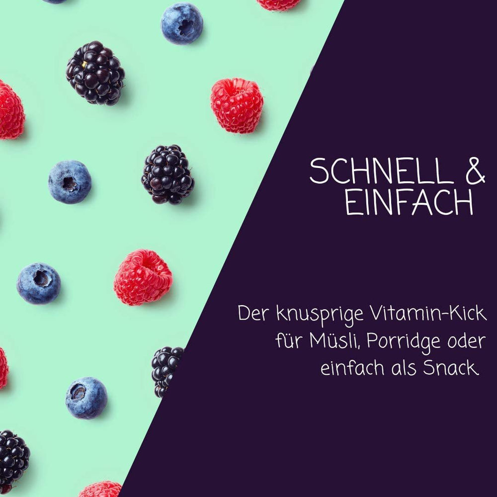 myfruits coacăze negre, fructe liofilizate, 100g, fără aditivi, 100% coacăze negre, fructe liofilizate și uscate pentru muesli sau porridge... Produse deshidratate Naty Shop