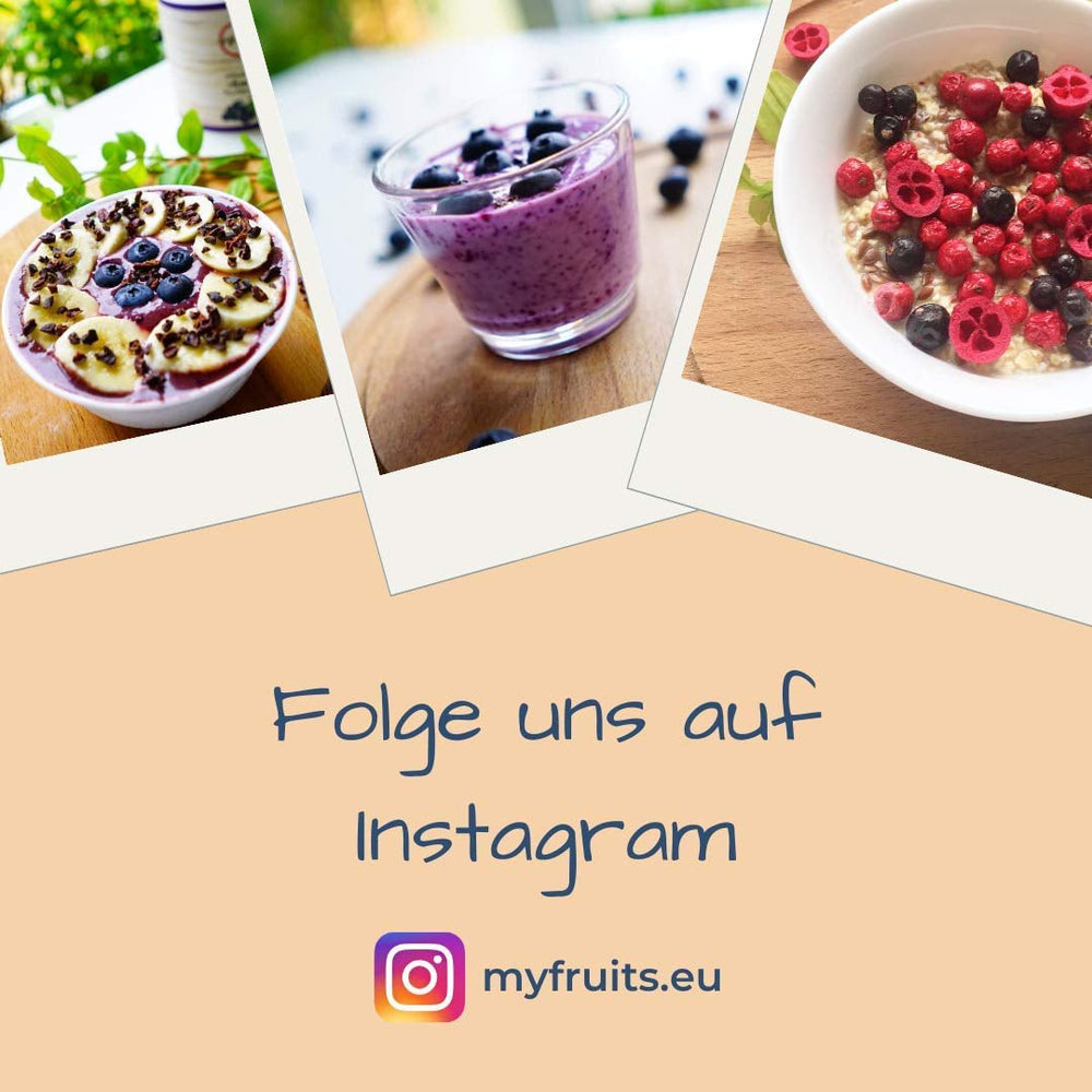 myfruits coacăze negre, fructe liofilizate, 100g, fără aditivi, 100% coacăze negre, fructe liofilizate și uscate pentru muesli sau porridge... Produse deshidratate Naty Shop