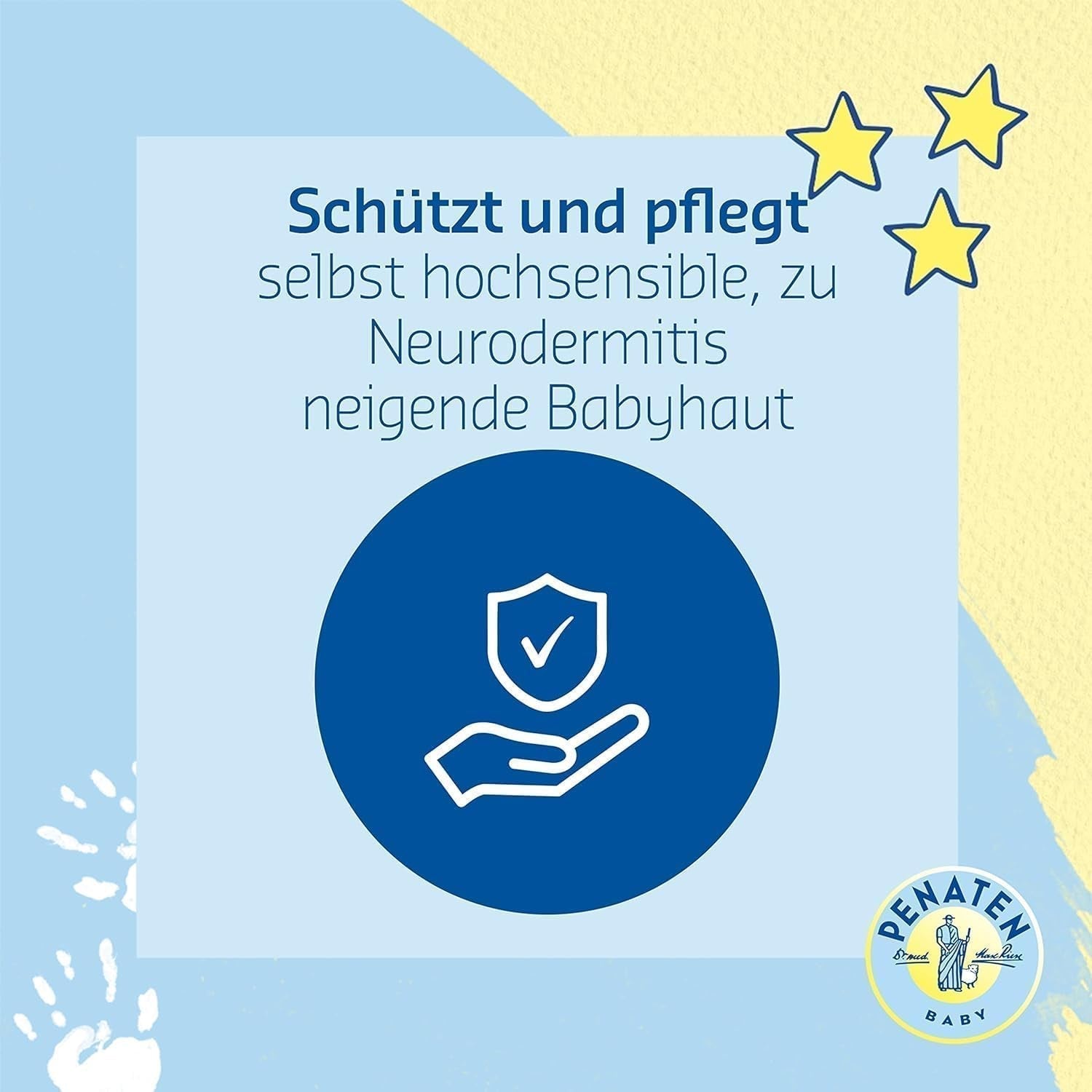 PENATEN Ultra Sensitive Care Cream Face & Body (100ml) cremă de față și de corp pentru bebeluși fără parfum, cremă hidratantă protectoare și hrănitoare pentru pielea foarte sensibilă a bebelușilor predispuși la neurodermatită Copii - Baie si Skincare Naty Shop