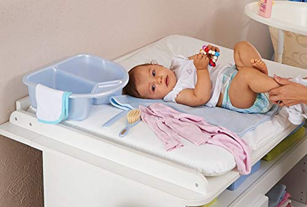 Pieptene și perie Rotho Babydesign, peri naturali, de la 0 luni, TOP/Bella Bambina, Babybleu Perl (albastru deschis), 20059010301 Copii - Baie si Skincare Naty Shop