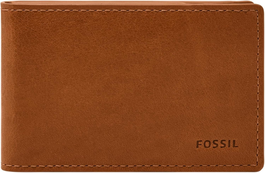 Portofel bifold Fossil Andrew din piele pentru bărbați 11,5 cm L x 1,9 cm l x 7,7 cm H Portofel Barbati Naty Shop Șa