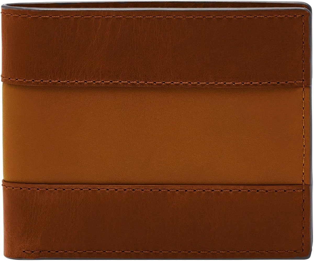 Portofel Fossil pentru bărbați Everett, piele bifold maro mediu 11,5 cm L x 2,5 cm l x 8,9 cm H ML4397210 Portofel Barbati Naty Shop Titlu implicit
