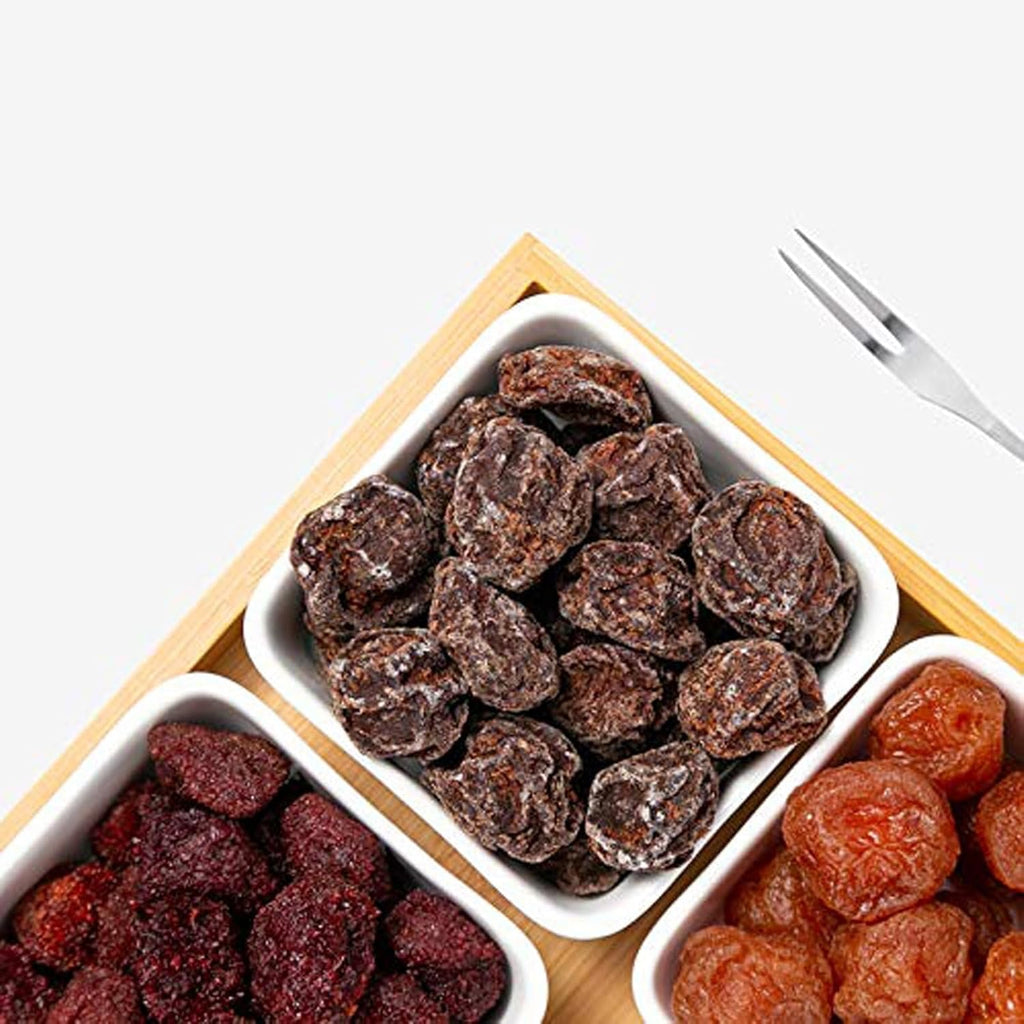 Prune uscate asiatice sărate și dulci, fructe conservate din prune crăpate, 2 pungi de dulciuri tradiționale chinezești din fructe è¯æ¢... (4.23 uncii per pungă) Produse deshidratate Naty Shop