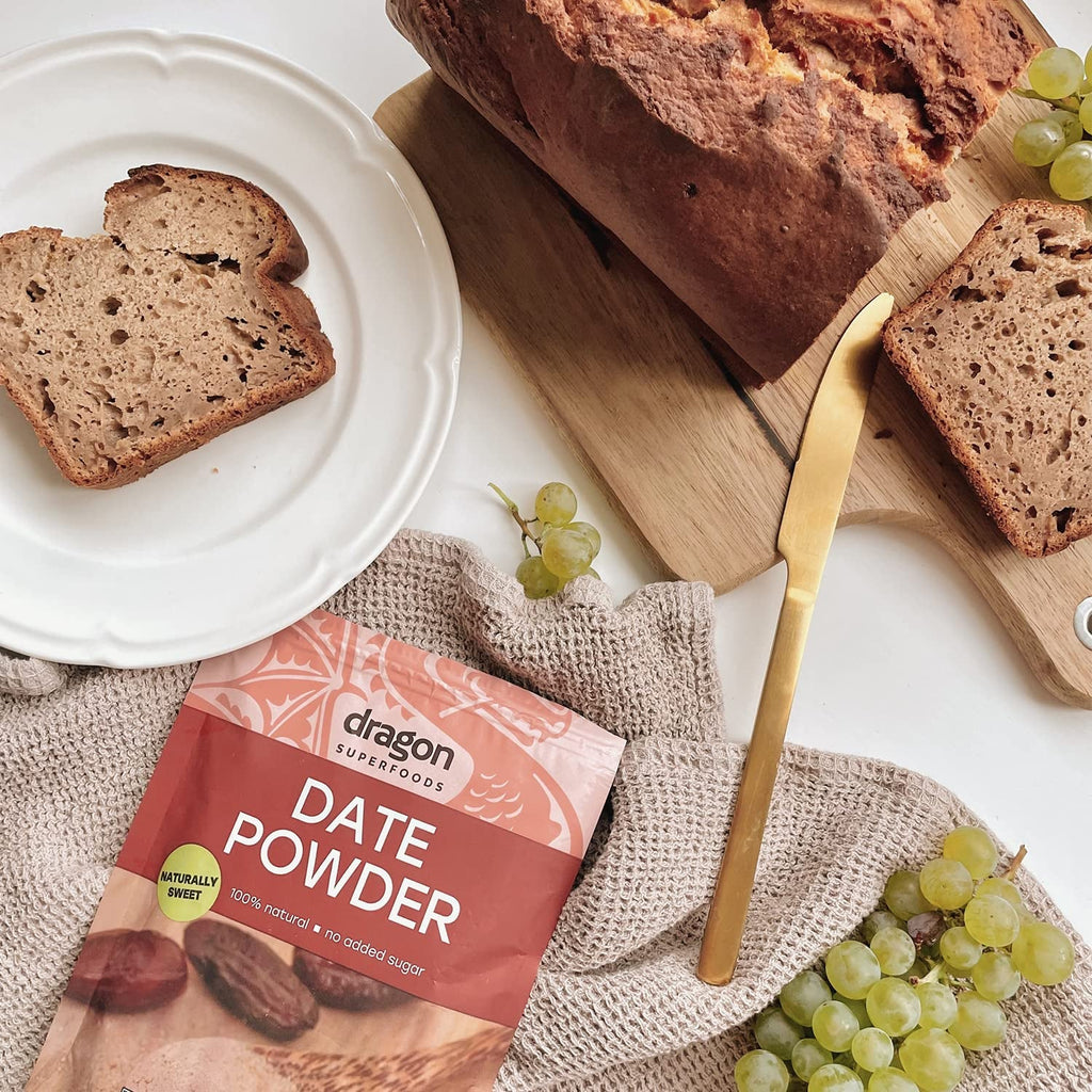 Pudră de curmale 100% organică, vegană și fără gluten, dulce natural, 6 x 250g multipack Produse deshidratate Naty Shop