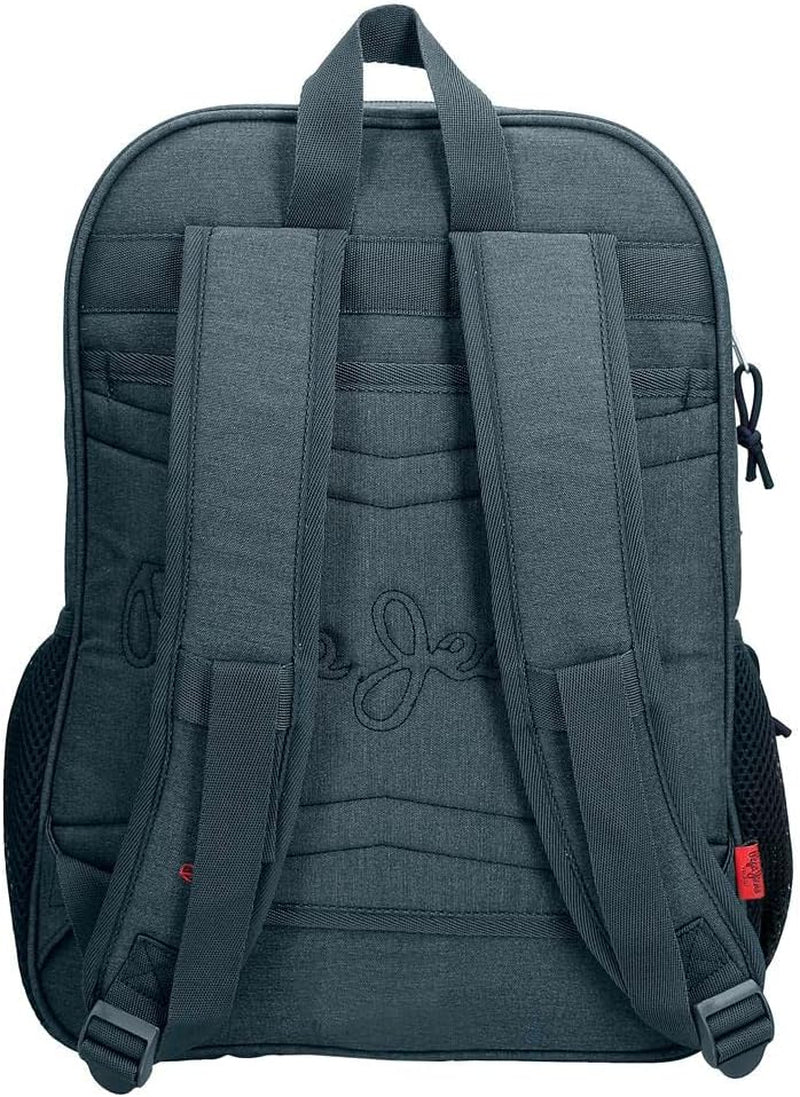 Rucsac școlar Pepe Jeans Kay cu două compartimente Albastru 30x40x13 cm Poliester 15,6L Rucsacuri si ghiozdane premium Naty Shop