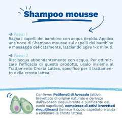Șampon mousse pentru cruste de lapte, păr, bebeluși, copii, întreaga familie - Ajută la îndepărtarea crustă de lapte, curățare delicată, fără usturime (150ml) Copii - Baie si Skincare Naty Shop
