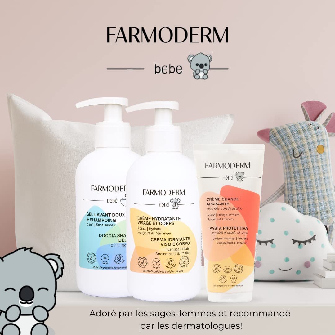 Șampon și gel de curățare 2 în 1 Daily Gentle Baby Shampoo & Cleansing Gel - vegan și organic - cu 98% ingrediente naturale - Șampon fără lacrimi pentru copii și bebeluși - 300 ml Copii - Baie si Skincare Naty Shop