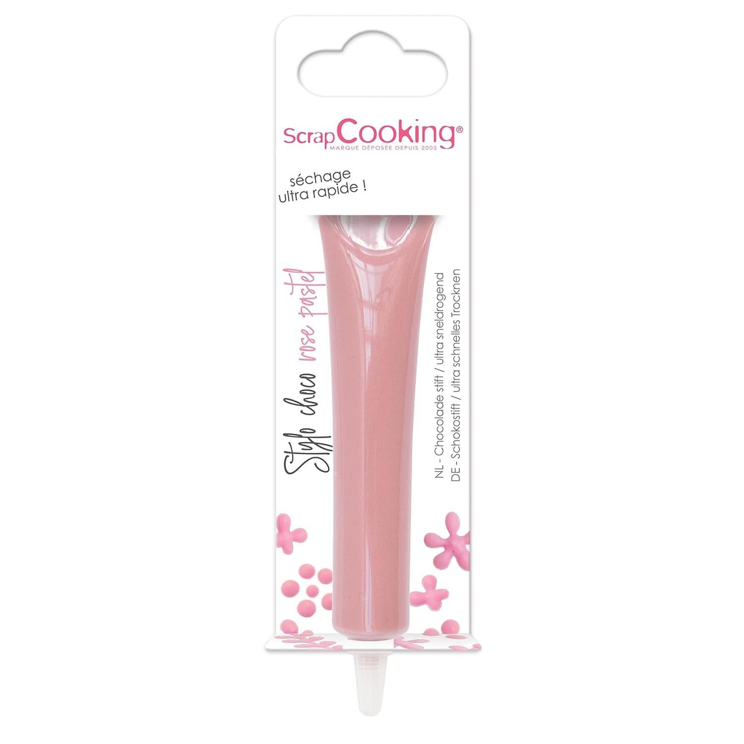 ScrapCooking - colorant alimentar, diverse culori, la tub pentru scriere, 25 grame Pasta de zahar Naty Shop Roz pastel Mic