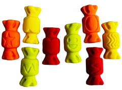 Set 8 decoratiuni comestibile din zahar, Bomboane Decoratiuni din Pasta de Zahar Nati Shop
