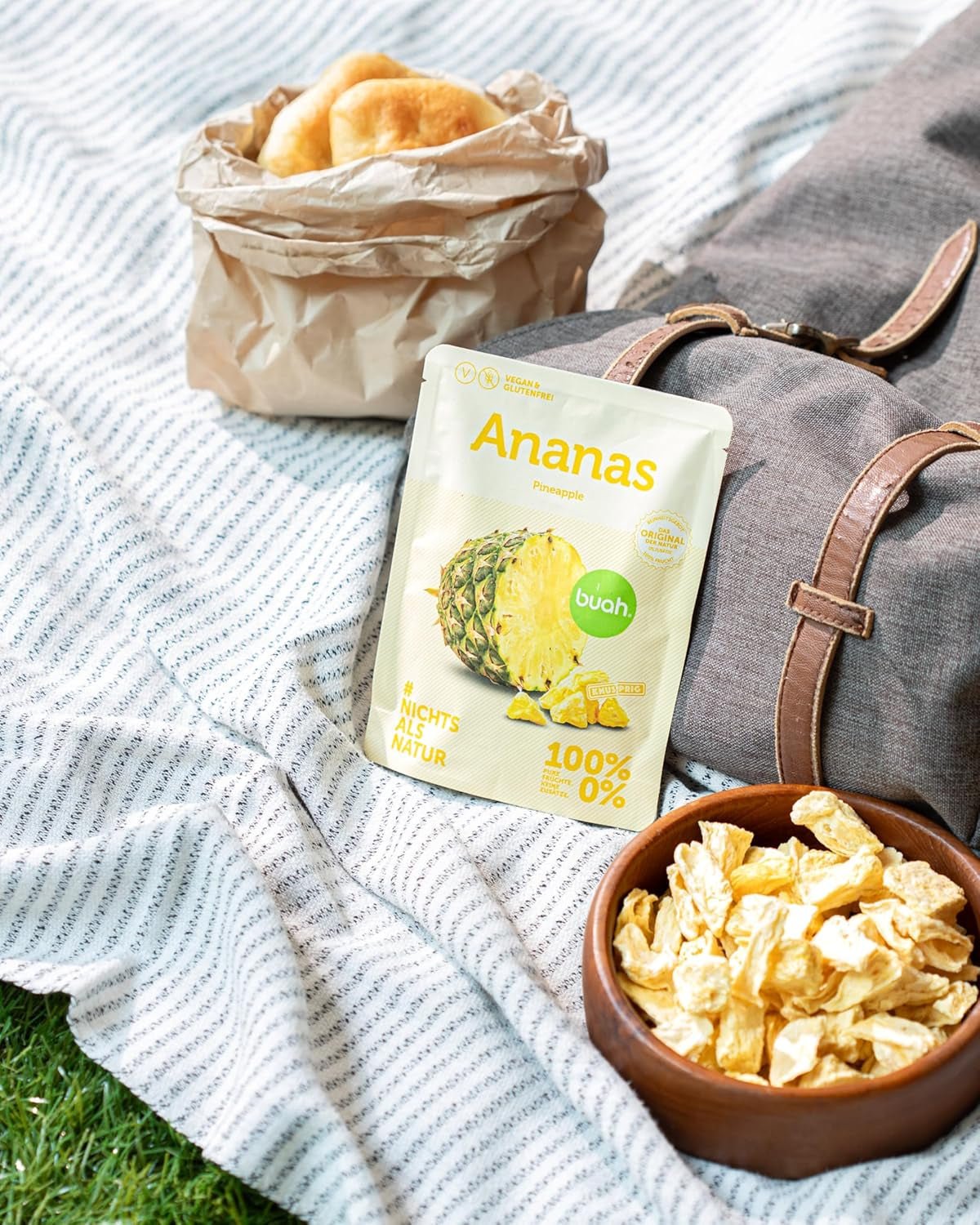 Set de degustare de fructe liofilizate BUAH® | Gustare perfectă de chipsuri crocante din fructe | Alternativă de dulciuri fără zahăr adăugat, toppinguri pentru terci | Vegan Fără gluten Produse deshidratate Naty Shop