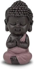 Statuetă Baby Buddha Pink Toge - Figurină inspirată și veselă - Talisman pozitiv Concentrare - Idee de cadou drăguț și spiritual - H 7 cm - Zen'Light Statuete si sculpturi Naty Shop Titlu implicit