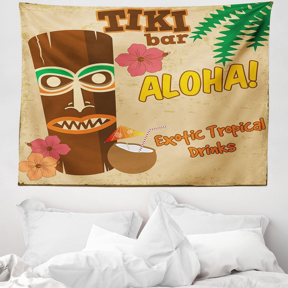 Tapiserie abakuhaus wanderlust harta animala lumii desene Casa - Accesorii si Decoratiuni Naty Shop Cremă maro 150L X 110B Cm