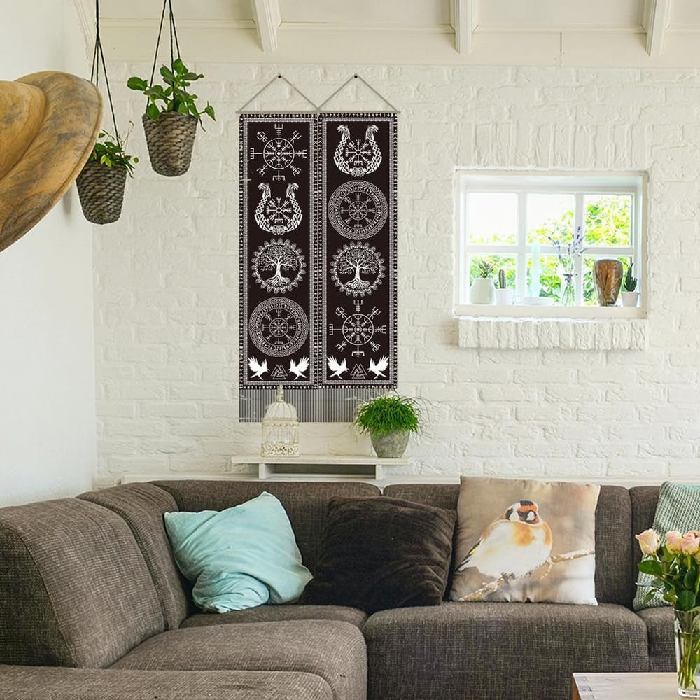 Tapiserie ahandmaker simbol viking copacul vietii rune Casa - Accesorii si Decoratiuni Naty Shop