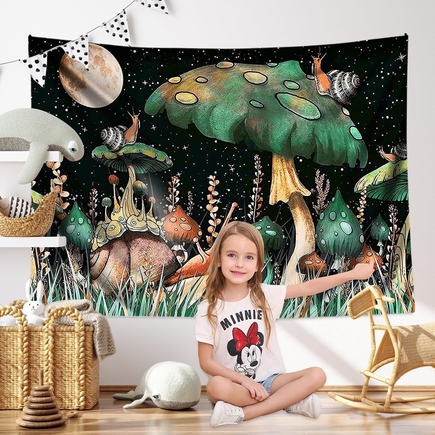 Tapiserie ciuperci jungla agatare melci din padurea Casa - Accesorii si Decoratiuni Naty Shop